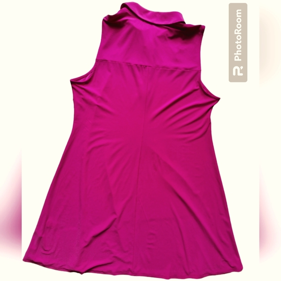New MSK hot pink sleeveless midi dress size XL - Picture 5 of 11